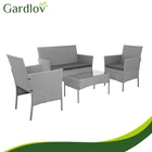 Kép 6/22 - Rattan kerti bútor szett - szürke