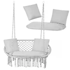 Kép 4/10 - Dupla hintaágy párnaszett – 3 részes szürke