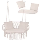 Kép 4/11 - Dupla hintaágy párnaszett – 3 részes krémszínű