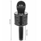 Kép 2/3 - Vezeték nélküli karaoke mikrofon Bluetooth hangszóróval (fekete)