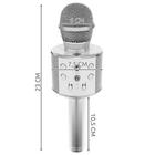 Kép 3/3 - Vezeték nélküli karaoke mikrofon Bluetooth hangszóróval (ezüst)