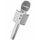 Kép 2/3 - Vezeték nélküli karaoke mikrofon Bluetooth hangszóróval (ezüst)
