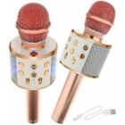 Kép 1/5 - Vezeték nélküli karaoke mikrofon Bluetooth hangszóróval (rózsa arany)