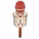 Kép 4/5 - Vezeték nélküli karaoke mikrofon Bluetooth hangszóróval (rózsa arany)
