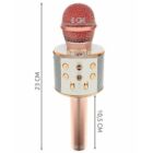 Kép 5/5 - Vezeték nélküli karaoke mikrofon Bluetooth hangszóróval (rózsa arany)
