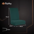 Kép 2/11 - Ruhhy Székhuzat - 6 db zöld  