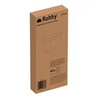 Kép 2/10 - Puff tárolóval - szürke, 60x30x30cm