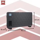 Kép 3/12 - Elektromos fűtőtest - fekete