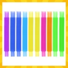 Kép 5/6 - Színes rugalmas csövek - 10 db-os készlet