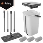 Kép 11/36 - Kétkamrás felmosó szett 11 L vödörrel és mopfejekkel