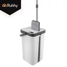 Kép 23/36 - Kétkamrás felmosó szett 11 L vödörrel és mopfejekkel