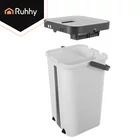 Kép 24/36 - Kétkamrás felmosó szett 11 L vödörrel és mopfejekkel