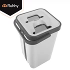 Kép 26/36 - Kétkamrás felmosó szett 11 L vödörrel és mopfejekkel