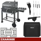 Kép 6/17 -  Kerti grill fedővel 114x67x120cm