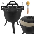 Kép 20/21 - Zománcozott öntöttvas bogrács 8 L