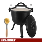 Kép 6/21 - Zománcozott öntöttvas bogrács 8 L