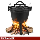 Kép 8/21 - Zománcozott öntöttvas bogrács 8 L