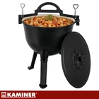 Kép 12/22 - Zománcozott öntöttvas bogrács 10L