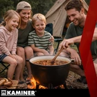 Kép 16/22 - Zománcozott öntöttvas bogrács 10L