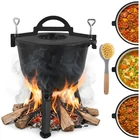 Kép 21/22 - Zománcozott öntöttvas bogrács 10L