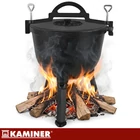 Kép 7/22 - Zománcozott öntöttvas bogrács 10L