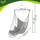 Kép 2/19 - Gardlov függőszék 210cm szürke