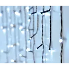 Kép 1/3 - 180 LED-es prémium kültéri jégcsap fényfüzér-hideg fehér
