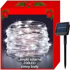 Kép 1/4 - Napelemes micro LED-es fényfüzér (hideg fehér, 200 LED)