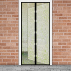 Kép 1/5 - Mágneses szúnyogháló függöny ajtóra (100 x 210 cm, Virág mintás)