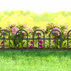 Kép 1/2 - Virágágyás szegély / kerítés (60 x 30 cm, fekete)