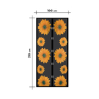 Kép 4/5 - Mágneses szúnyogháló függöny ajtóra (100 x 210 cm,  napraforgós)