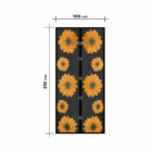 Kép 4/5 - Mágneses szúnyogháló függöny ajtóra (100 x 210 cm,  napraforgós)
