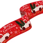 Kép 1/3 - Karácsonyi szalag - piros - 60 x 6,3 cm