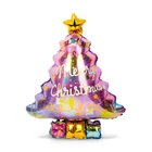 Kép 2/3 - Karácsonyi lufi - alumínium fólia - fenyőfa - 58 x 83 cm