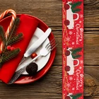 Kép 2/3 - Karácsonyi szalag - piros - 60 x 6,3 cm