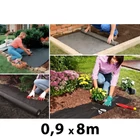 Kép 1/2 - Takaró szövet gyomok ellen, 0,9 x 8 m, 45 g/m2