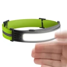 Kép 1/5 - Fejlámpa gesztusvezérléssel - piros / fehér COB LED - 800 mAh akkumulátor - IP54