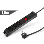 Kép 1/2 - 3-as elosztó túlfesz. és túláram elleni védelemmel, 230 V, 16 A, 1,5 m