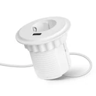 Kép 1/5 - Rejtett - beépíthető konnektor + USB - fehér