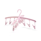 Kép 1/2 - Fehérnemű szárító - 12 db csipesz - rózsaszín