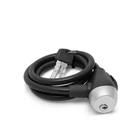 Kép 1/2 - Kerékpár sodrony lakat, 10 mm / 120 cm, fekete