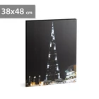 Kép 1/2 - LED-es fali hangulatkép - "Burj Khalifa" - 2 x AA, 38 x 48 cm