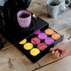 Kép 1/4 - Fém kávékapszula tartó - 20 db Dolce Gusto kapszulákhoz - 300 x 240 x 70 mm - matt fekete