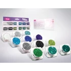 Kép 1/5 - Csillámpor szett - hideg színek válogatása