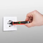 Kép 2/5 - Fázisceruza - érintésmentes funkcióval - Fény- és hang visszajelzéssel - 70 -250 V AC - elemes