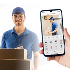 Kép 2/3 - Smart videó kaputelefon szett - Wi-Fi-s, akkumulátoros - HD - fekete