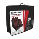 Kép 2/2 - Autós üléshuzat szett - bordó / fekete - 11 db-os - HSA013