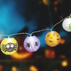 Kép 2/3 - Halloween-i lampion fényfüzér - 7,5 x 150 cm - 2 x AA elemes