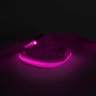 Kép 2/4 - LED-es póráz - akkumulátoros - 120 x 2,5 cm - rózsaszín