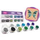 Kép 2/5 - Csillámpor szett - hideg színek válogatása